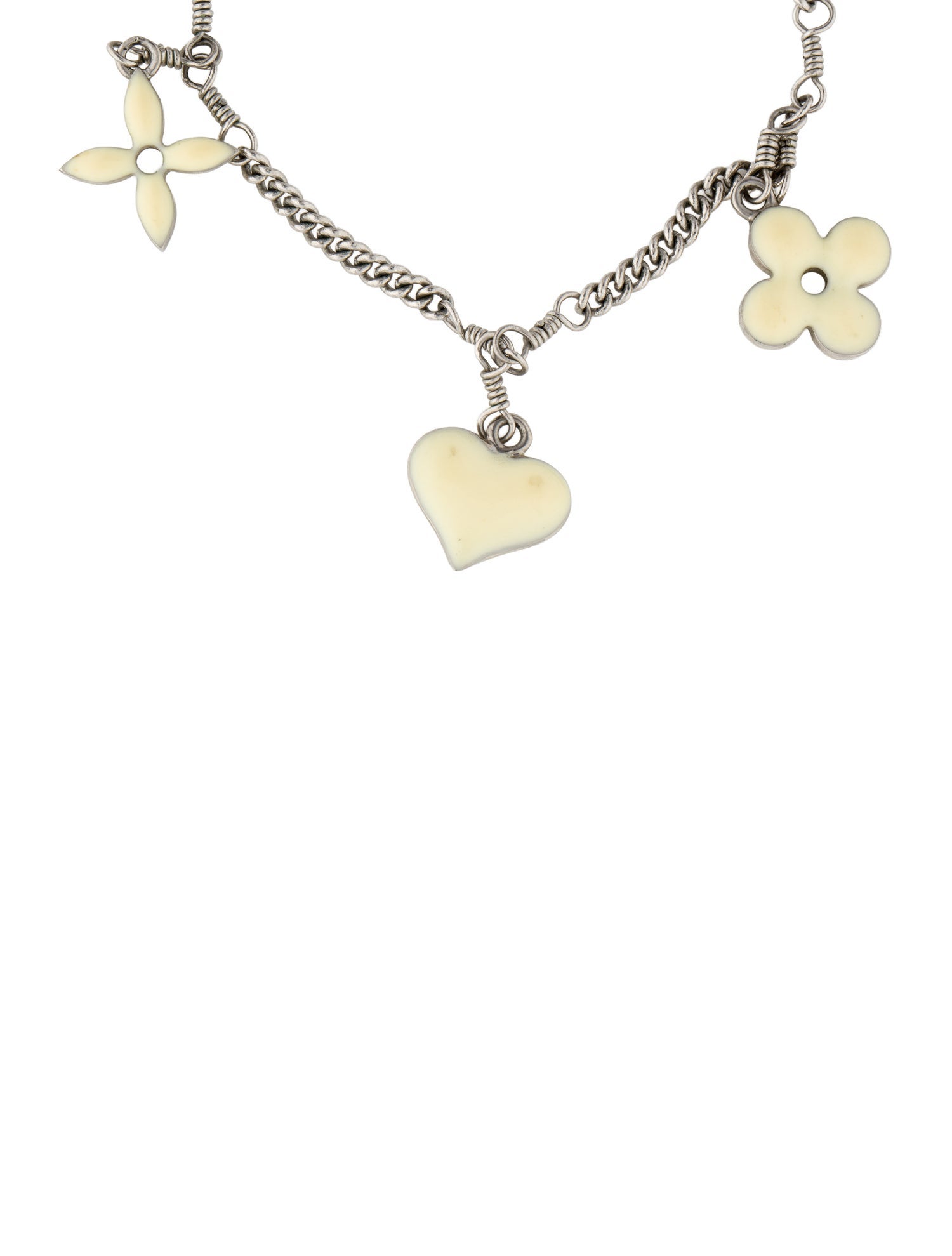 Louis Vuitton Enamel Sweet Monogram Charm Bracelet